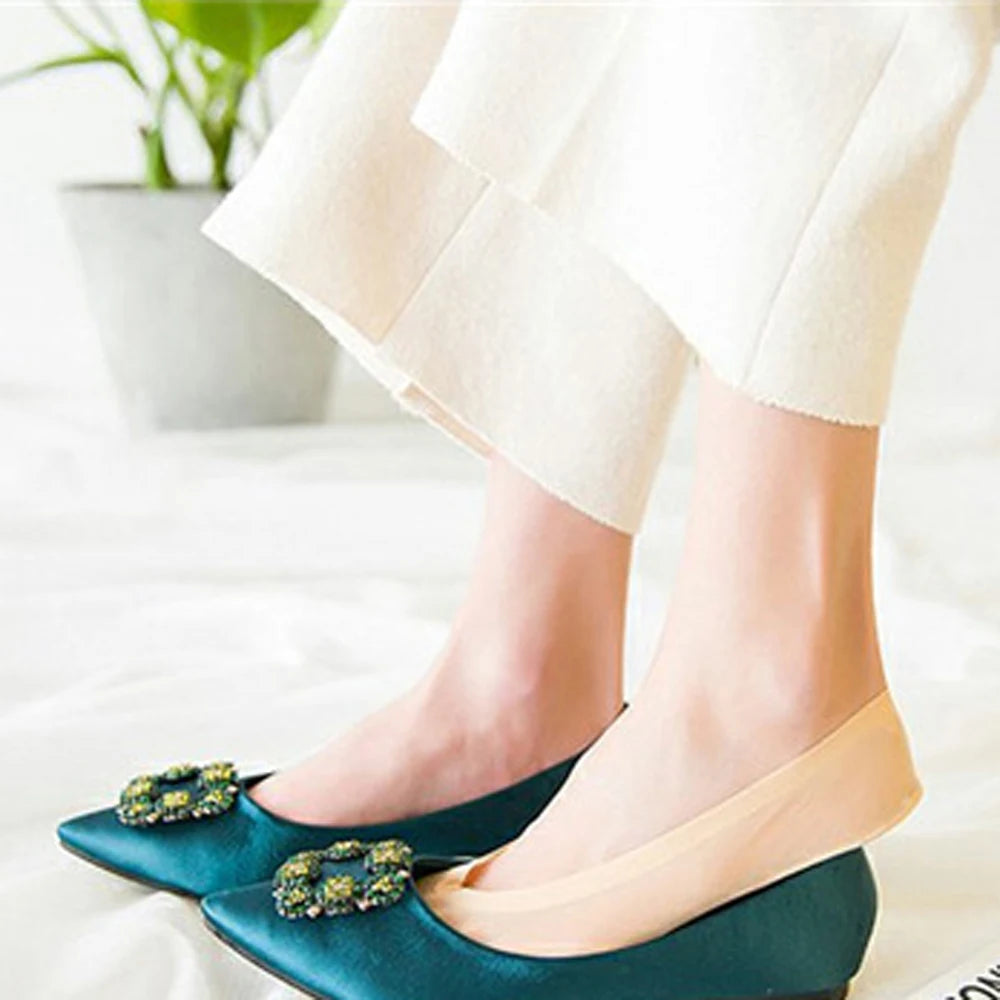 Secret de Confort: Chaussettes Invisibles avec Gel : 3 Paires