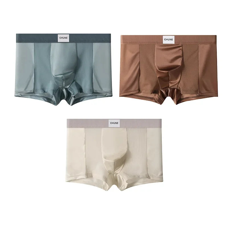 Boxer Fraîcheur Satinée: Le Luxe Ultime pour Homme (3PCS)